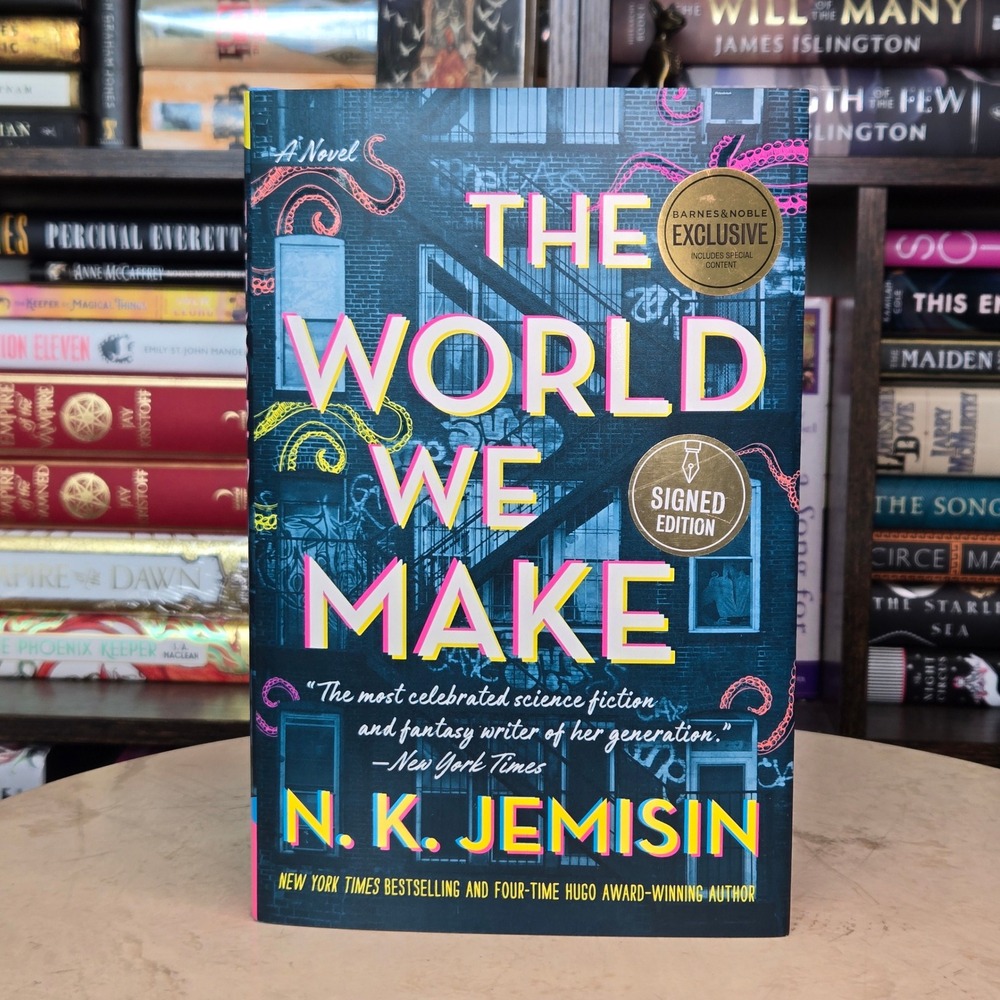 N K Jemisin signed The World We Make 1st printing HC book Exclusive B&N Edition